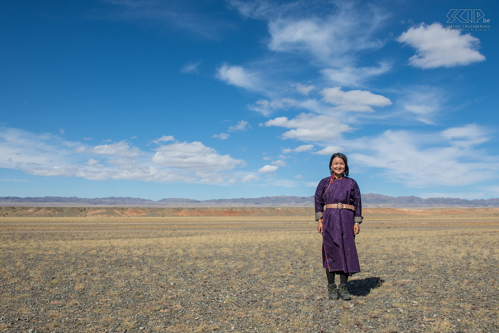 Gobi - Jacky Our Mongolian guide Jacky at the steppe plains. Stefan Cruysberghs